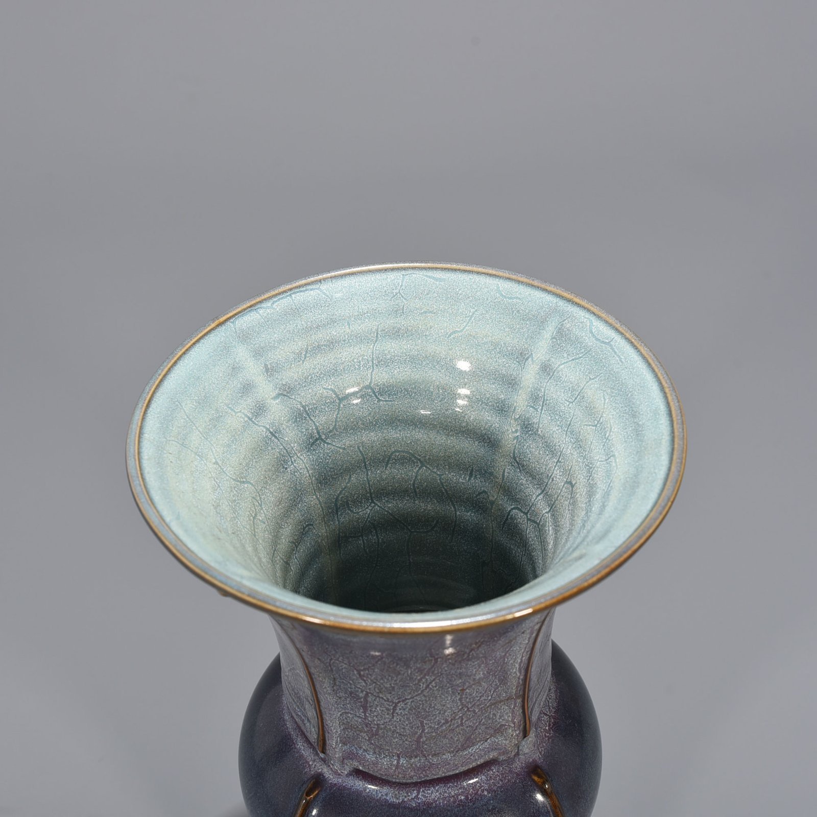 Song Dynasty Jun Kiln Rose Purple Glaze Heavy Harmony Flower Goblet