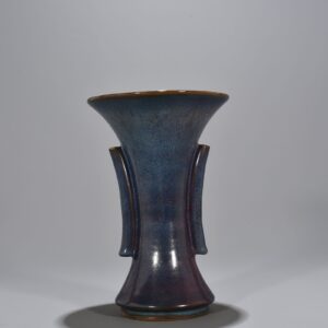 Song Dynasty Jun kiln rose purple glaze heavy and ear-shaped flower goblet