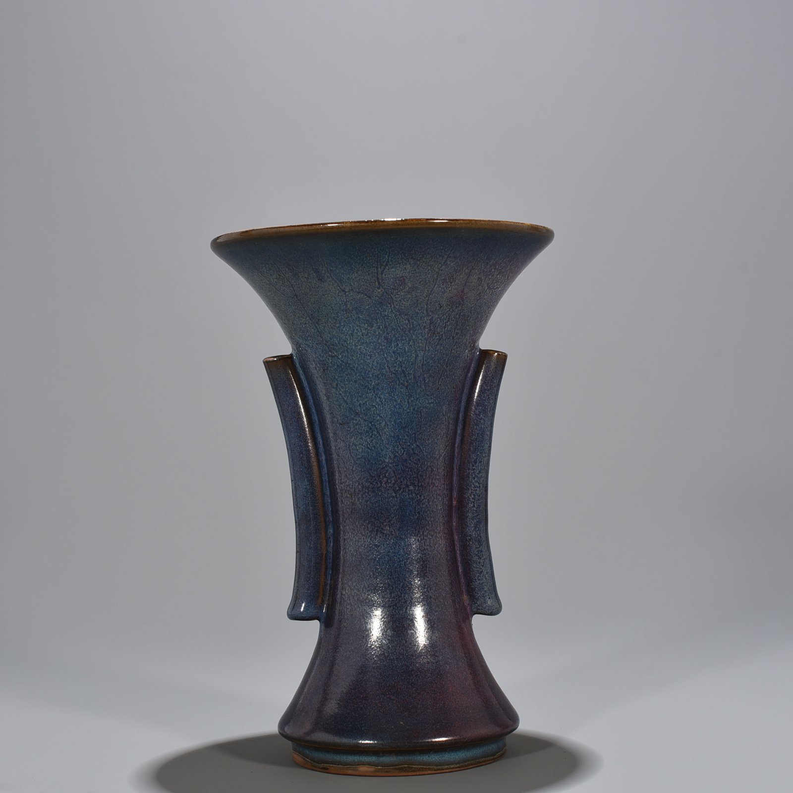 Song Dynasty Jun kiln rose purple glaze heavy and ear-shaped flower goblet