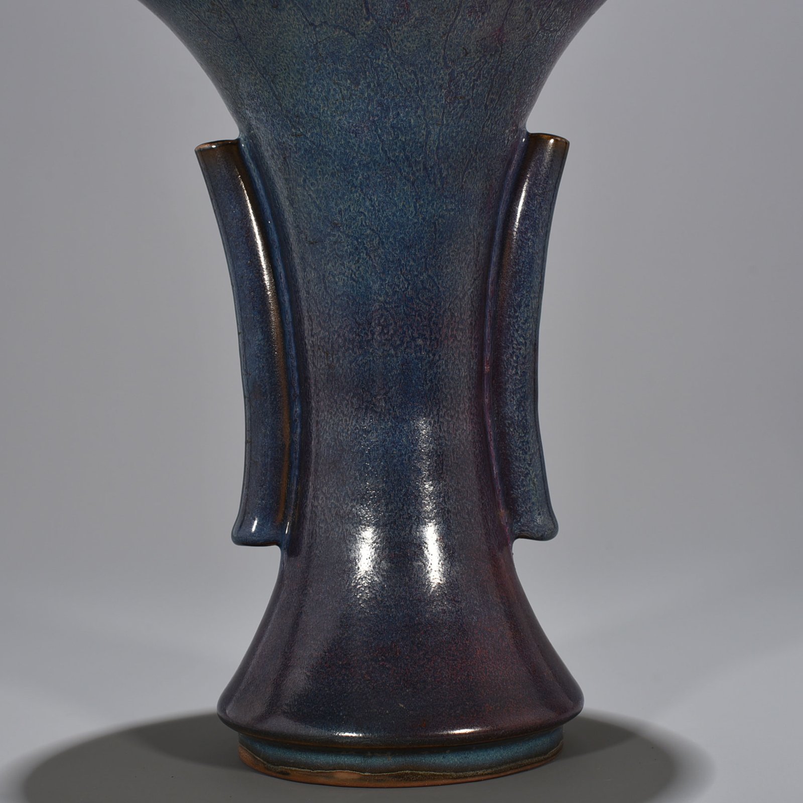 Song Dynasty Jun kiln rose purple glaze heavy and ear-shaped flower goblet