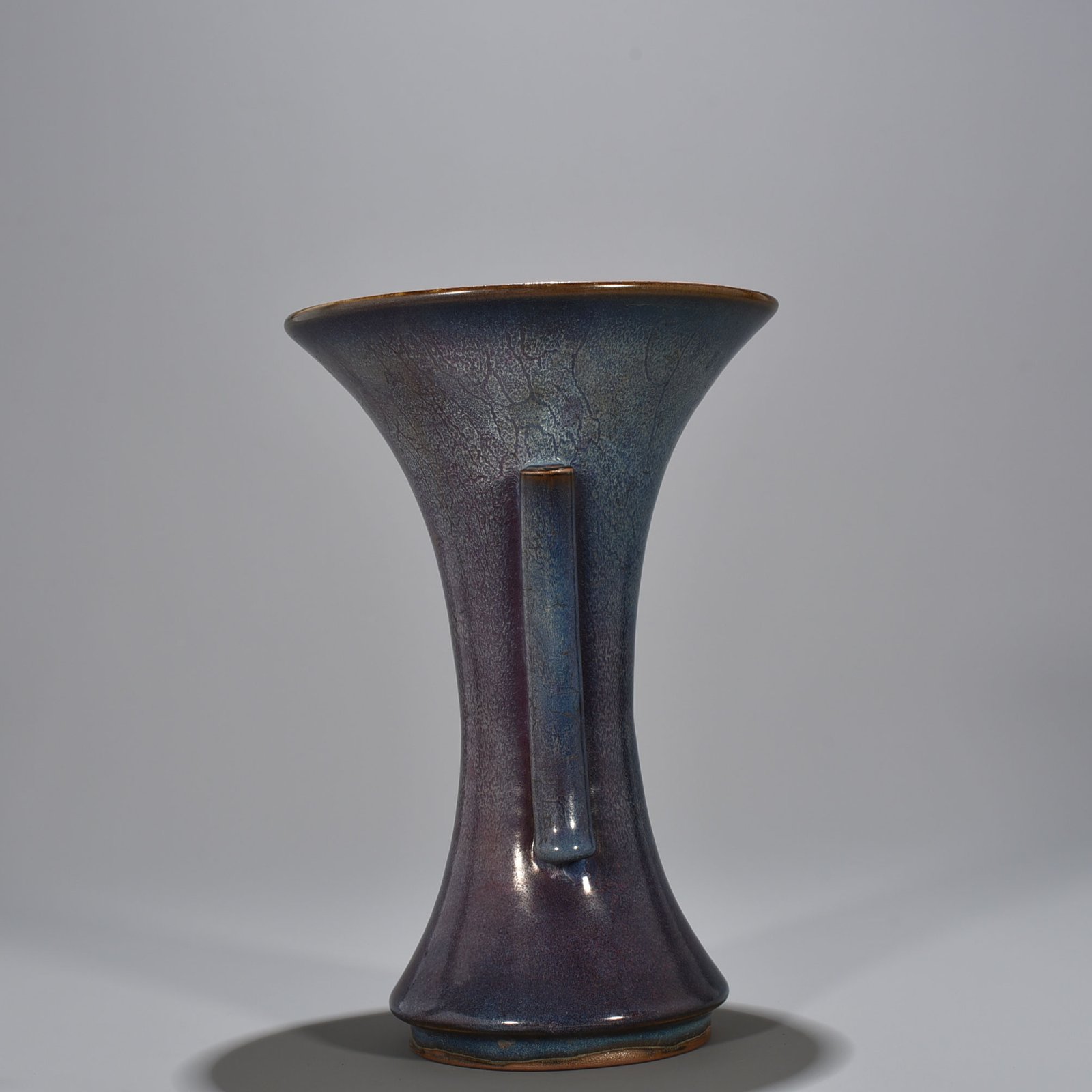 Song Dynasty Jun kiln rose purple glaze heavy and ear-shaped flower goblet