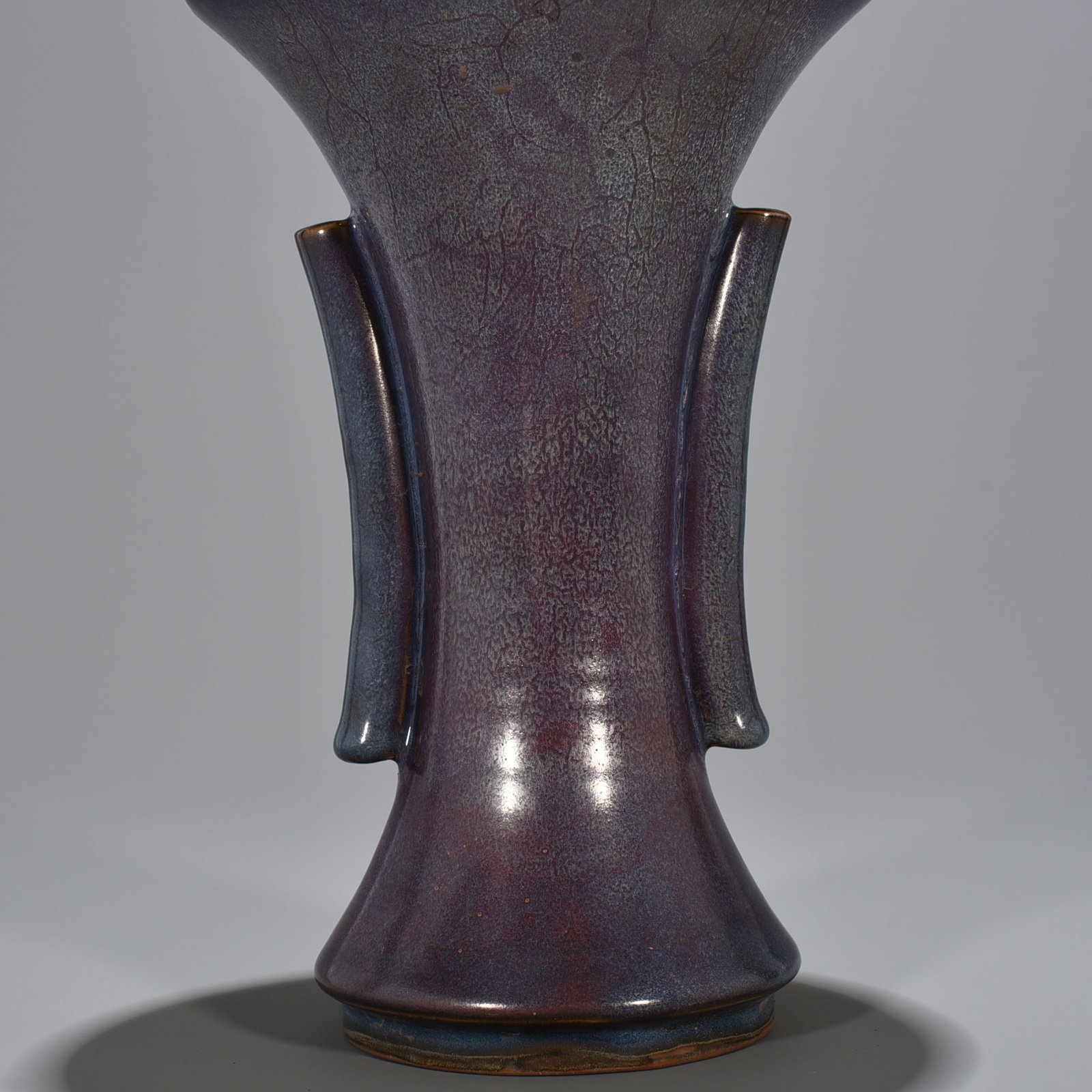 Song Dynasty Jun kiln rose purple glaze heavy and ear-shaped flower goblet