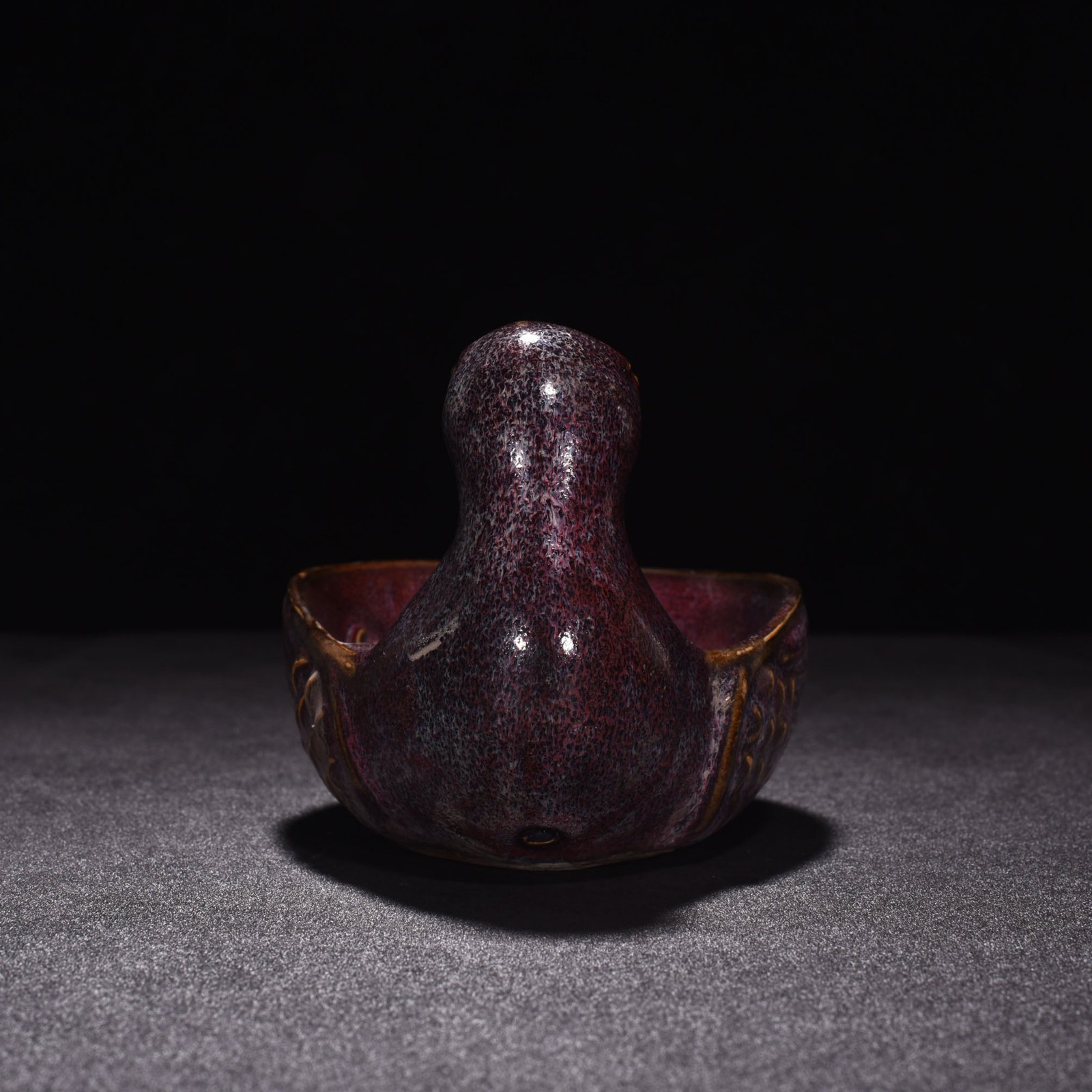 Song Dynasty Jun Kiln Rose Purple Glaze Parrot Wash