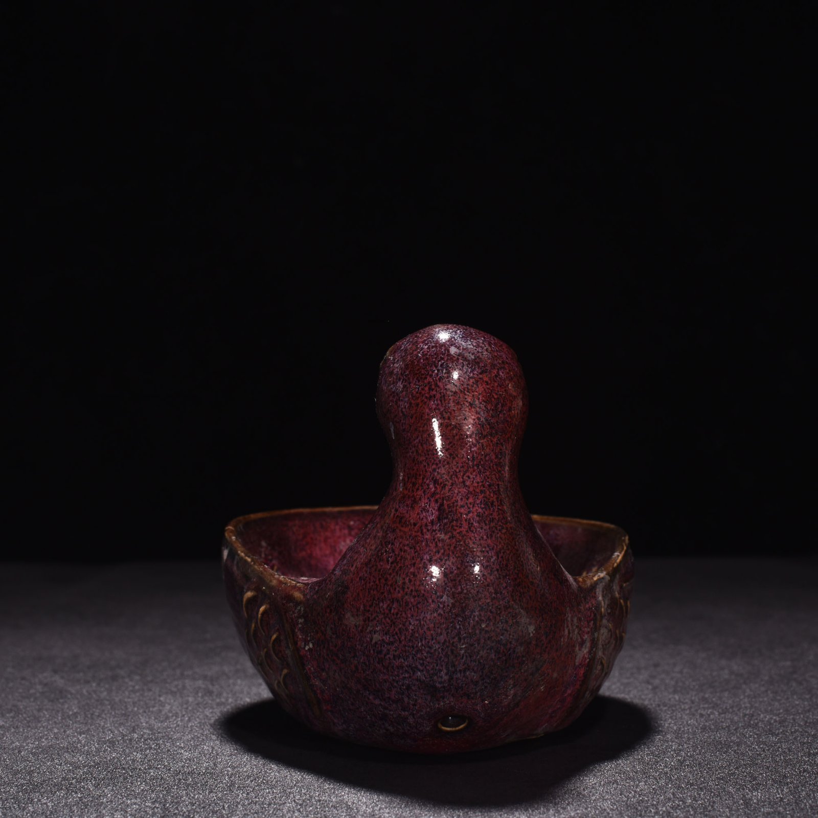 Song Dynasty Jun Kiln Rose Purple Glaze Parrot Wash
