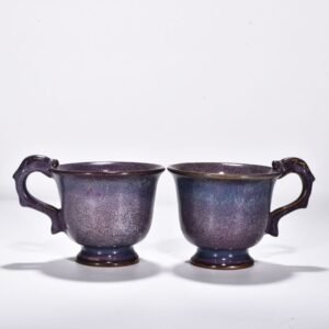 Song Dynasty Jun kiln rose purple glaze dragon cup