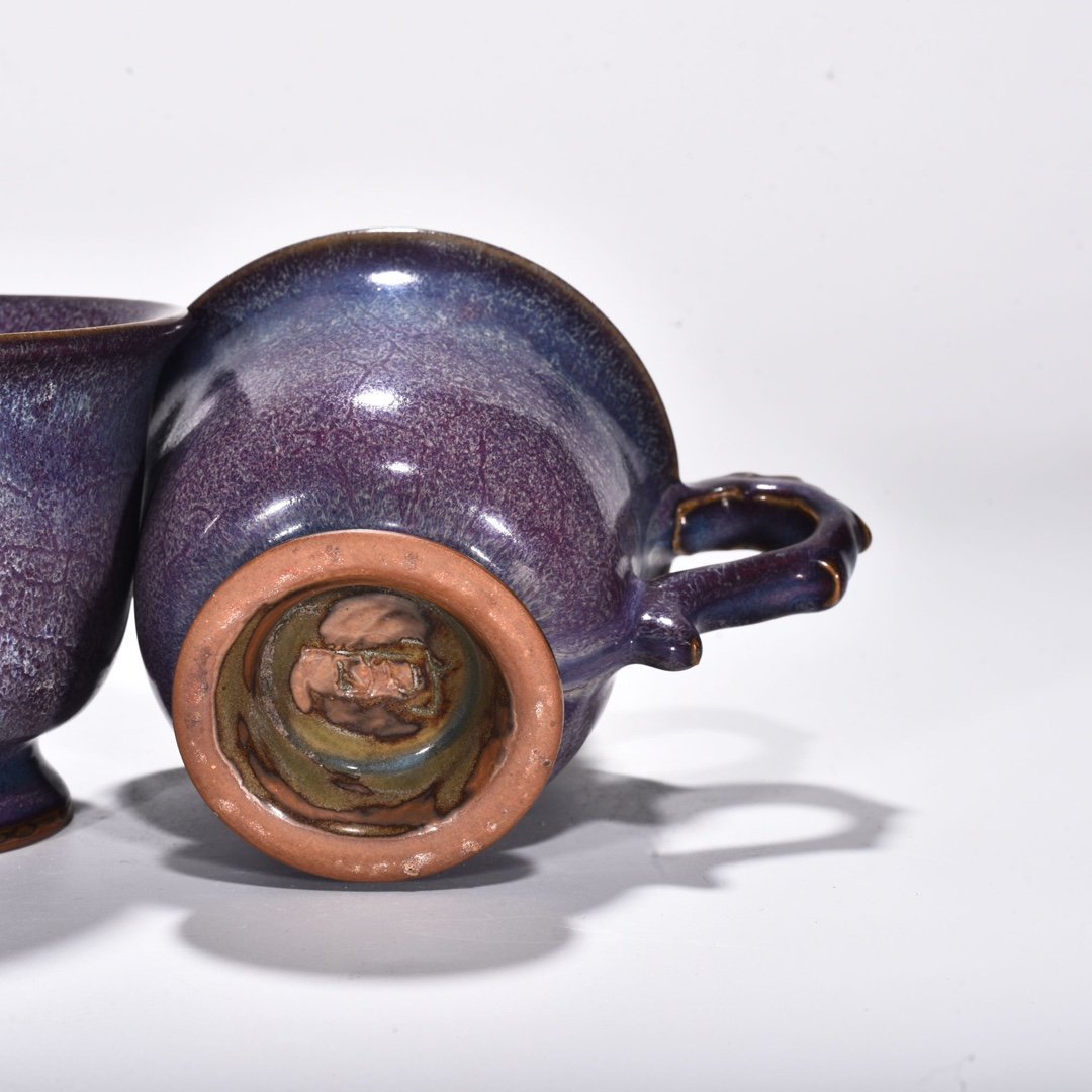Song Dynasty Jun kiln rose purple glaze dragon cup