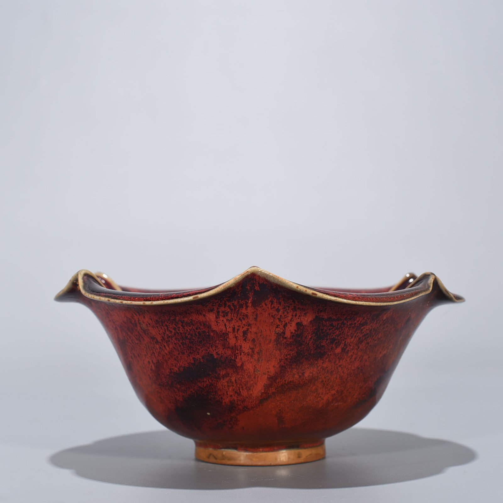 Song Dynasty Jun kiln inscribed lotus bowl