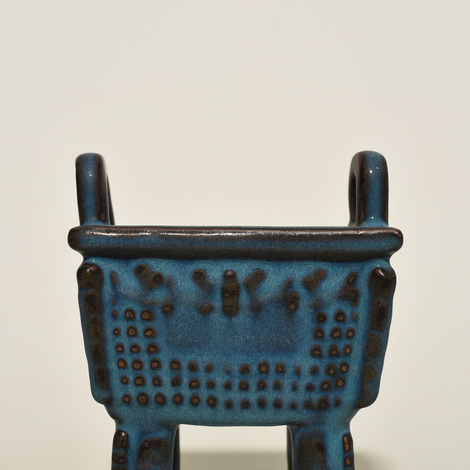 Song Dynasty Jun kiln transformed into square tripod square furnace