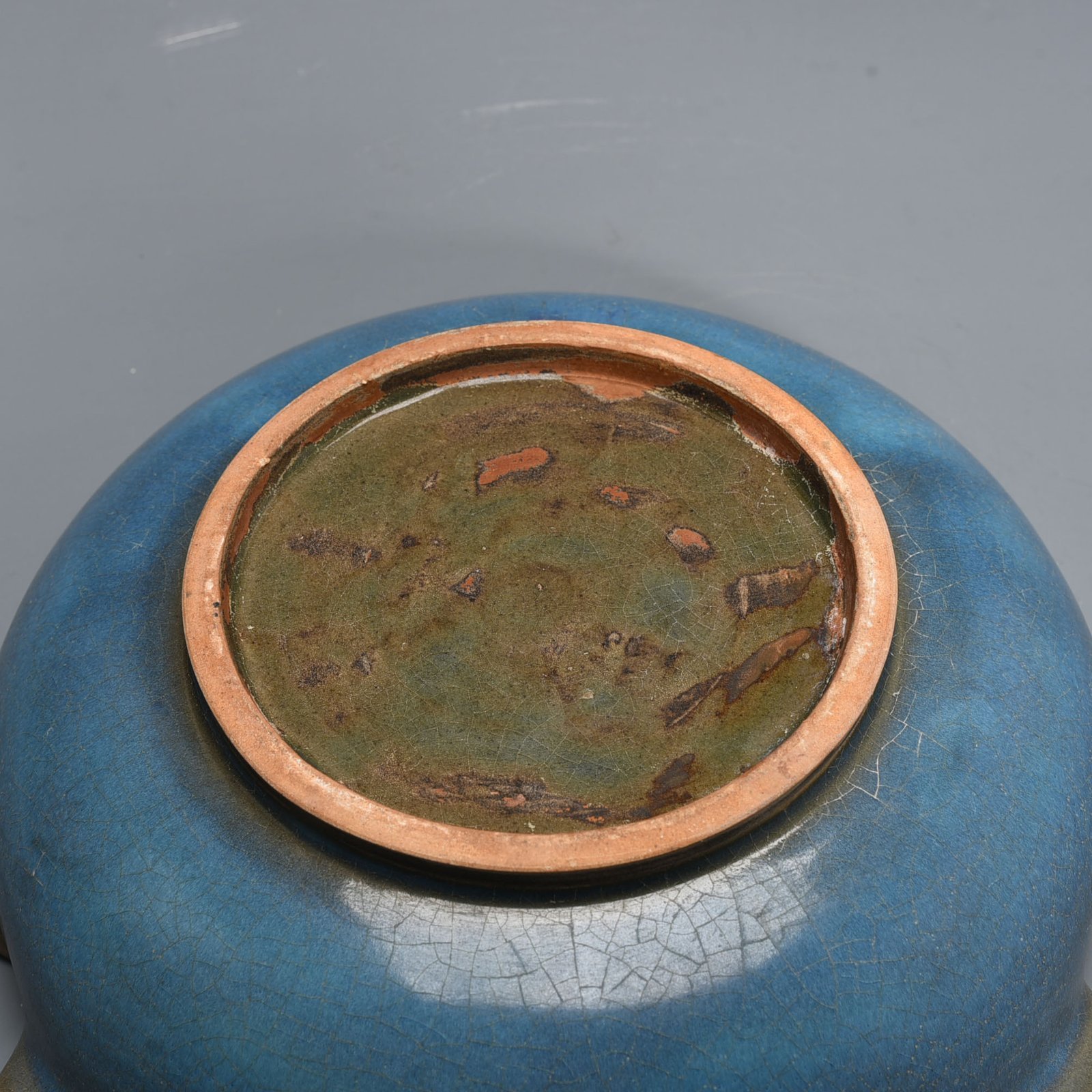 Song Dynasty Jun kiln variable glaze lotus leaf wash