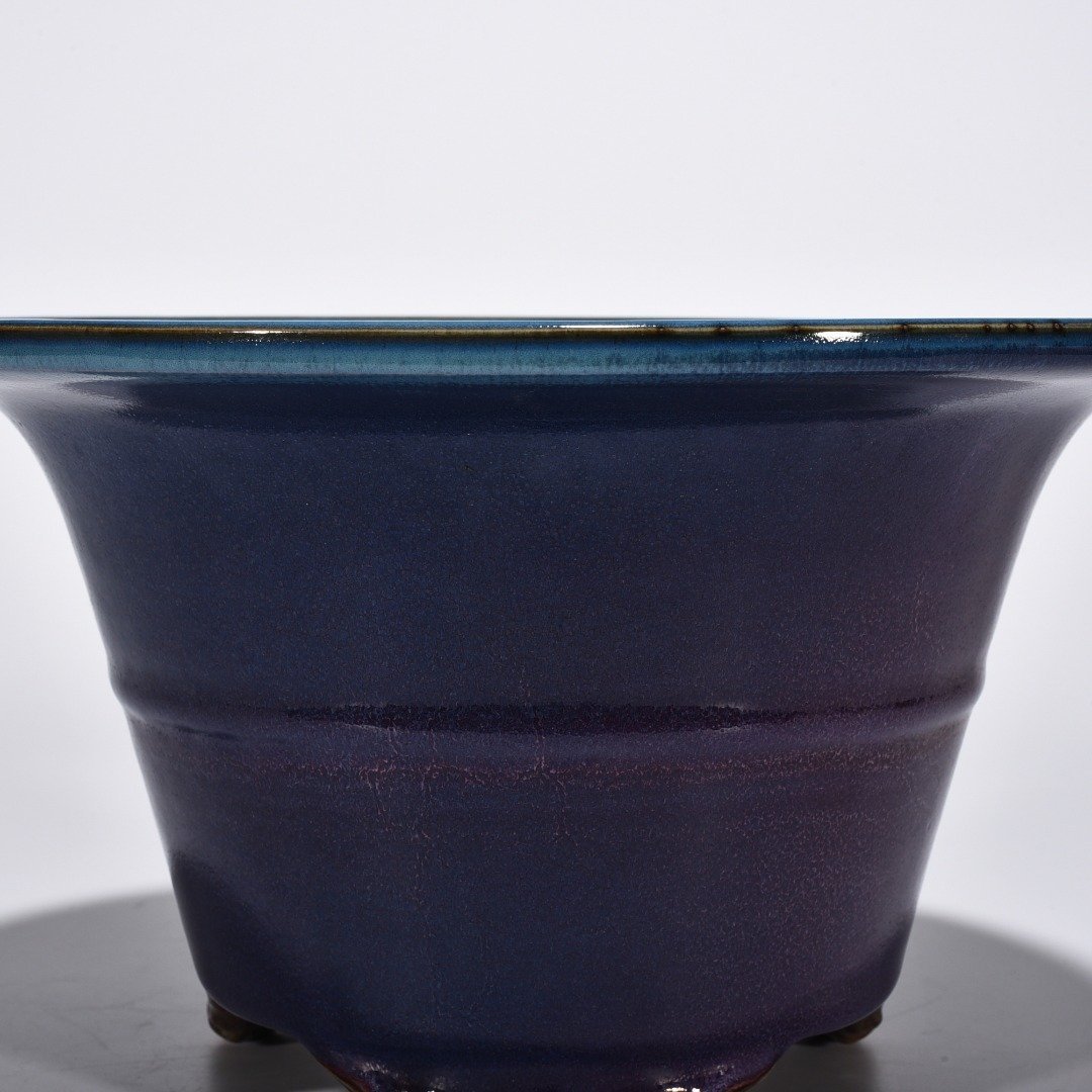 Song Dynasty Jun Kiln Grape Purple Glaze Flower Pot