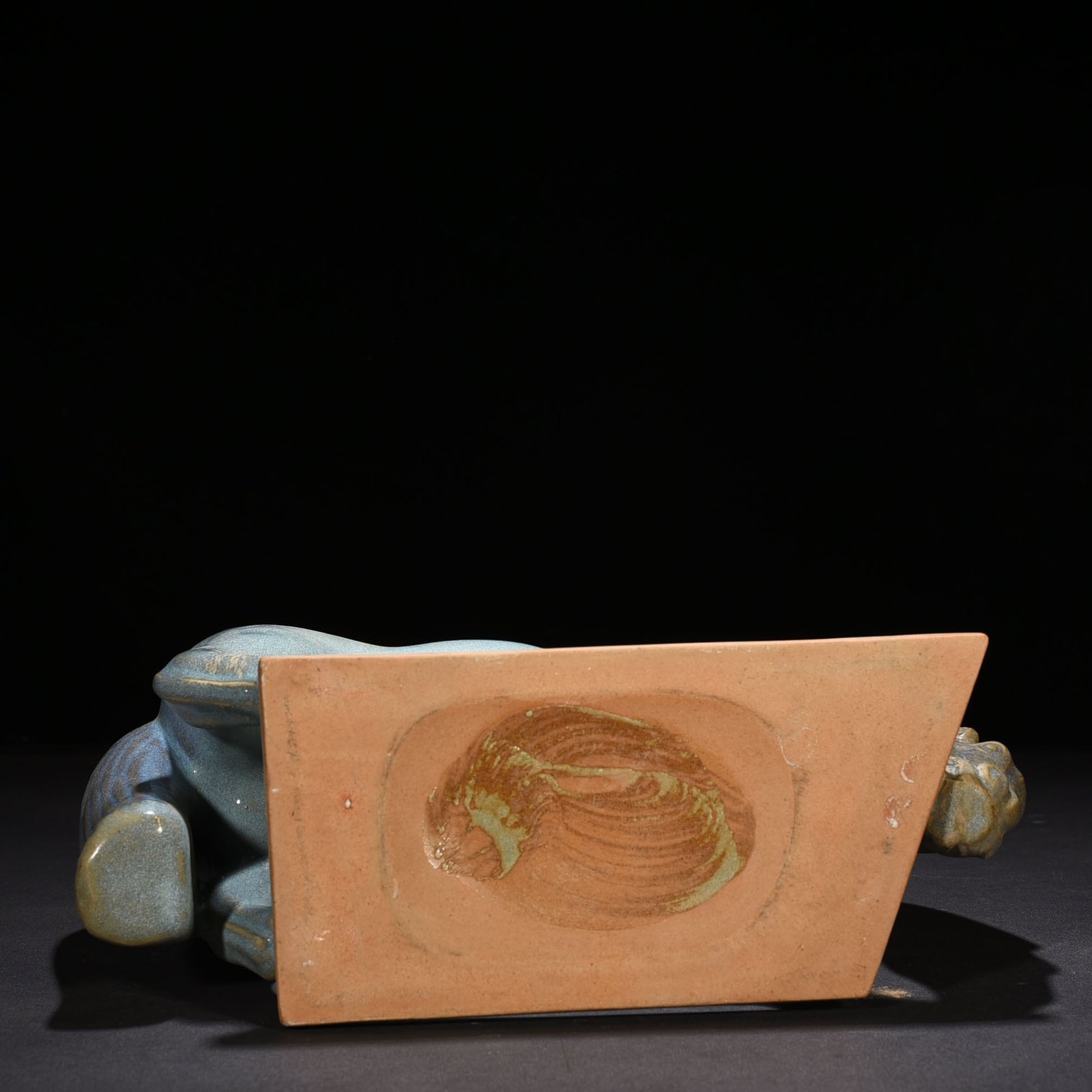 Song Dynasty Jun kiln blue glaze rose purple spotted drinking horse