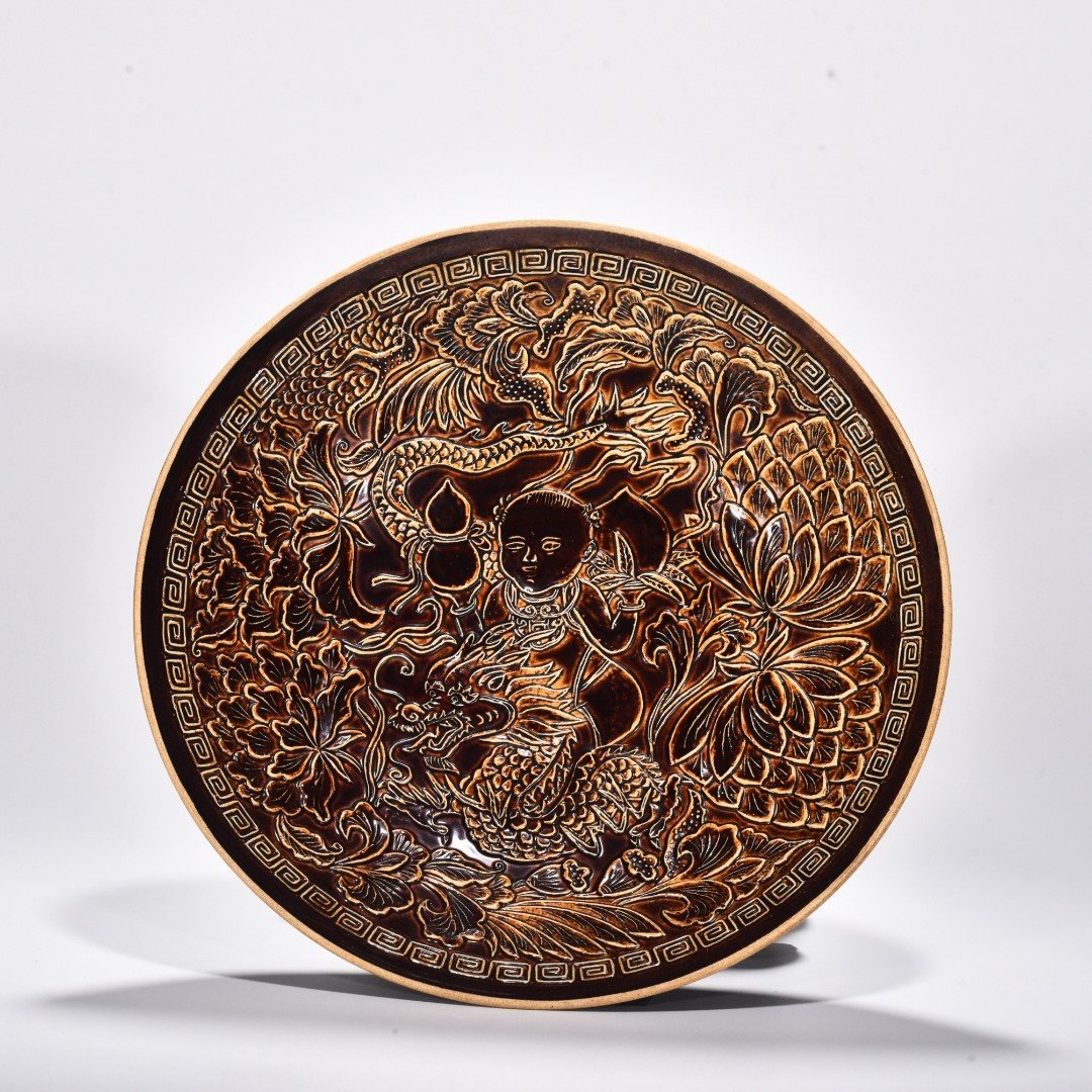 Song Dynasty Heiding Qilin gift-giving pattern bowl