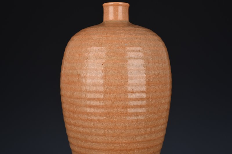 Song Dynasty Longquan official kiln beige glaze dazzling pattern plum vase