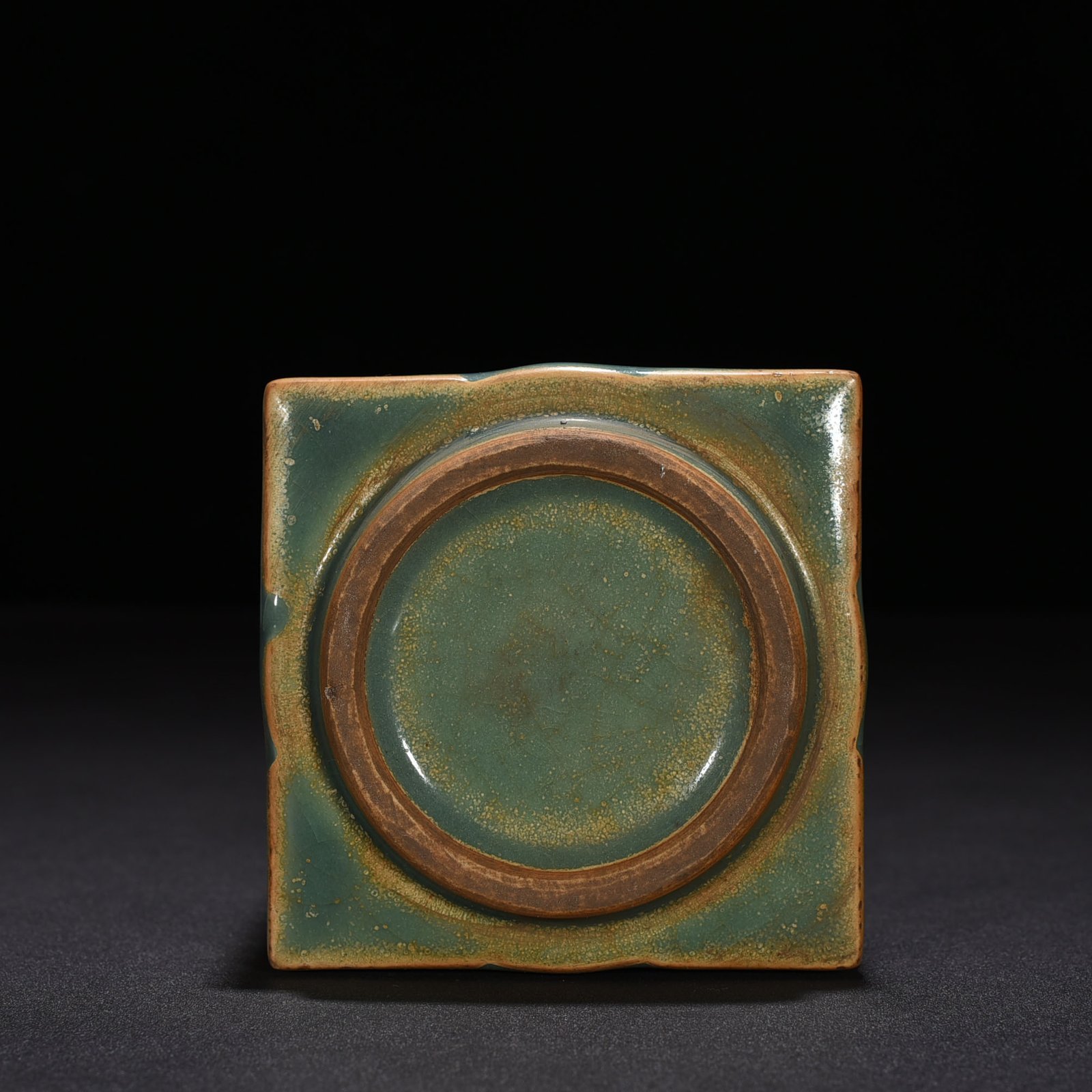Song Dynasty Longquan kiln plum green glaze Cong style vase