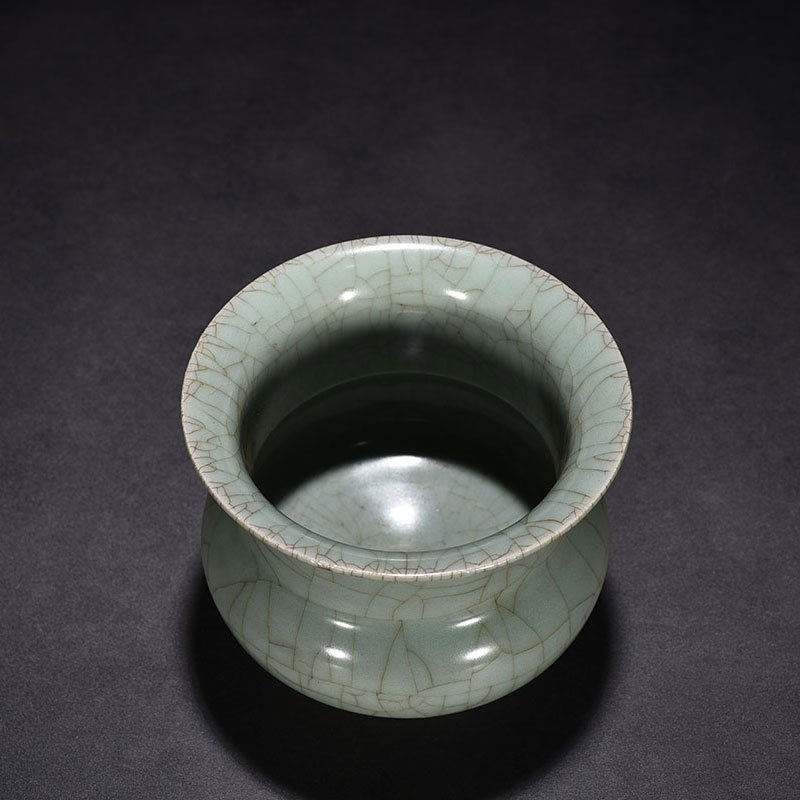 Song Dynasty Longquan kiln pink celadon glaze slag bucket