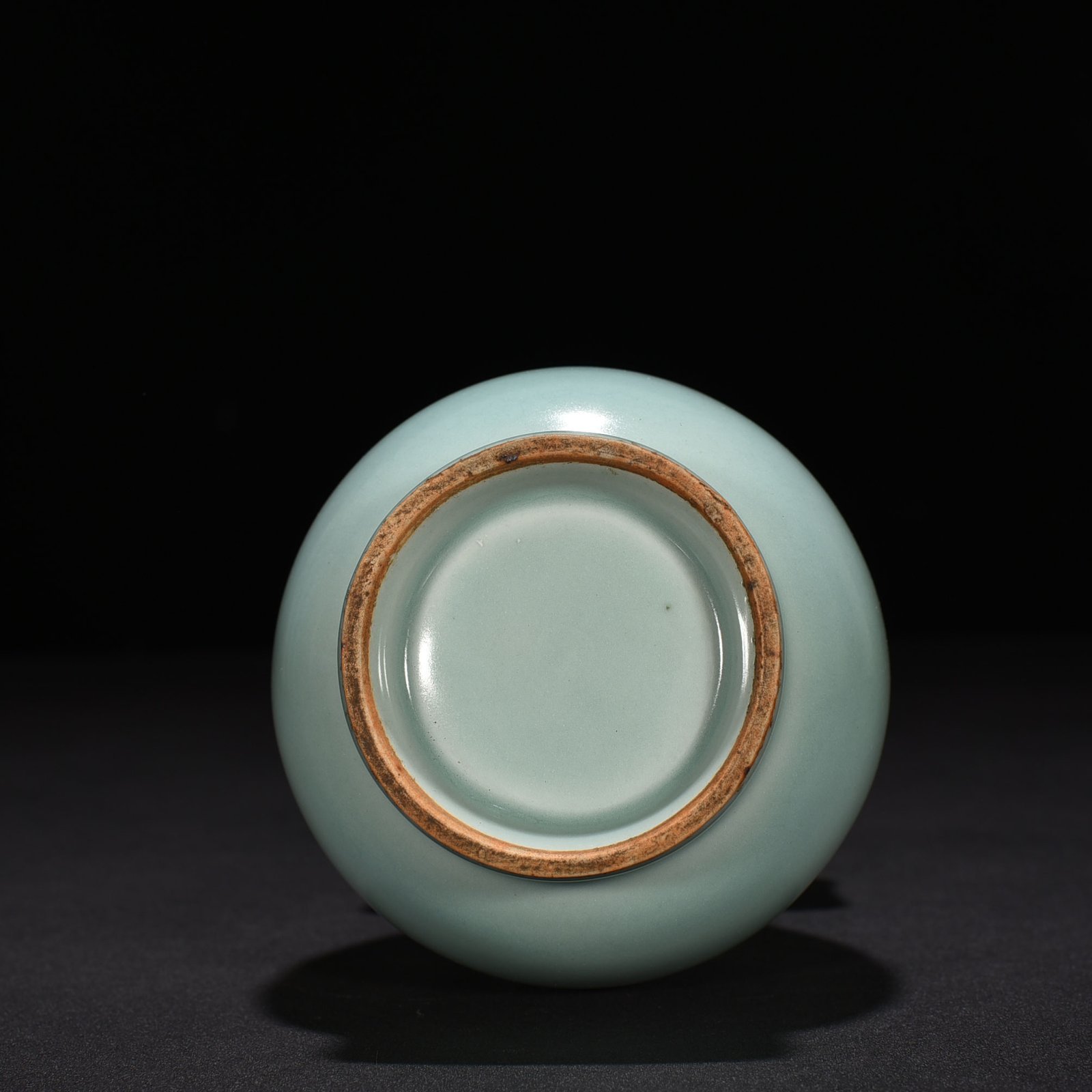 Song Dynasty Longquan kiln pink green glaze dotted ear vase
