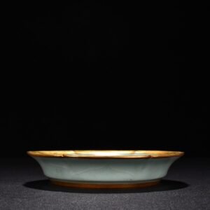 Song Dynasty Longquan Kiln pink celadon glaze sunflower mouth washer