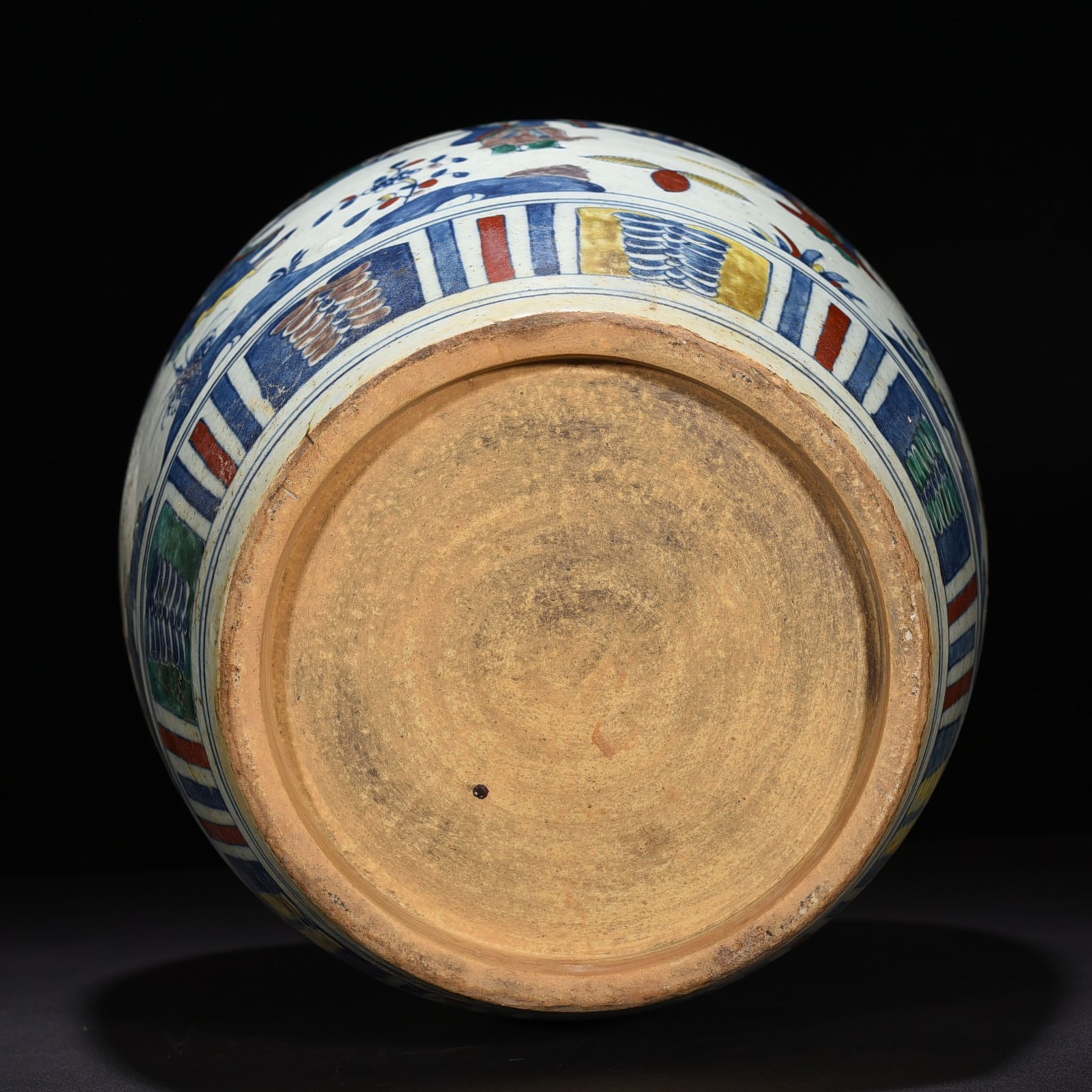 Ming Dynasty Wanli colorful eight immortals figure jar