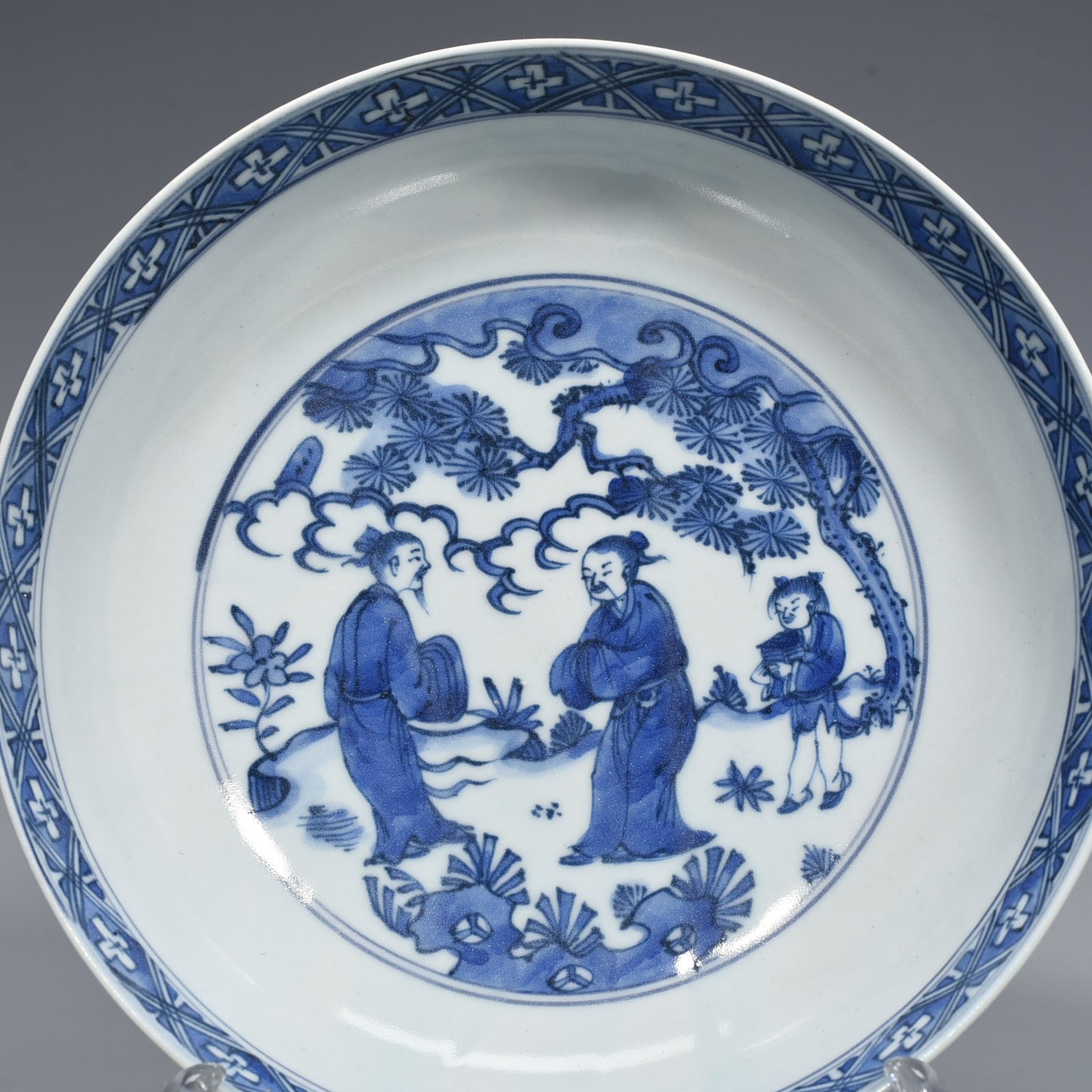Ming Dynasty Wanli Wealth and Prosperity Changchun Character Story Plate