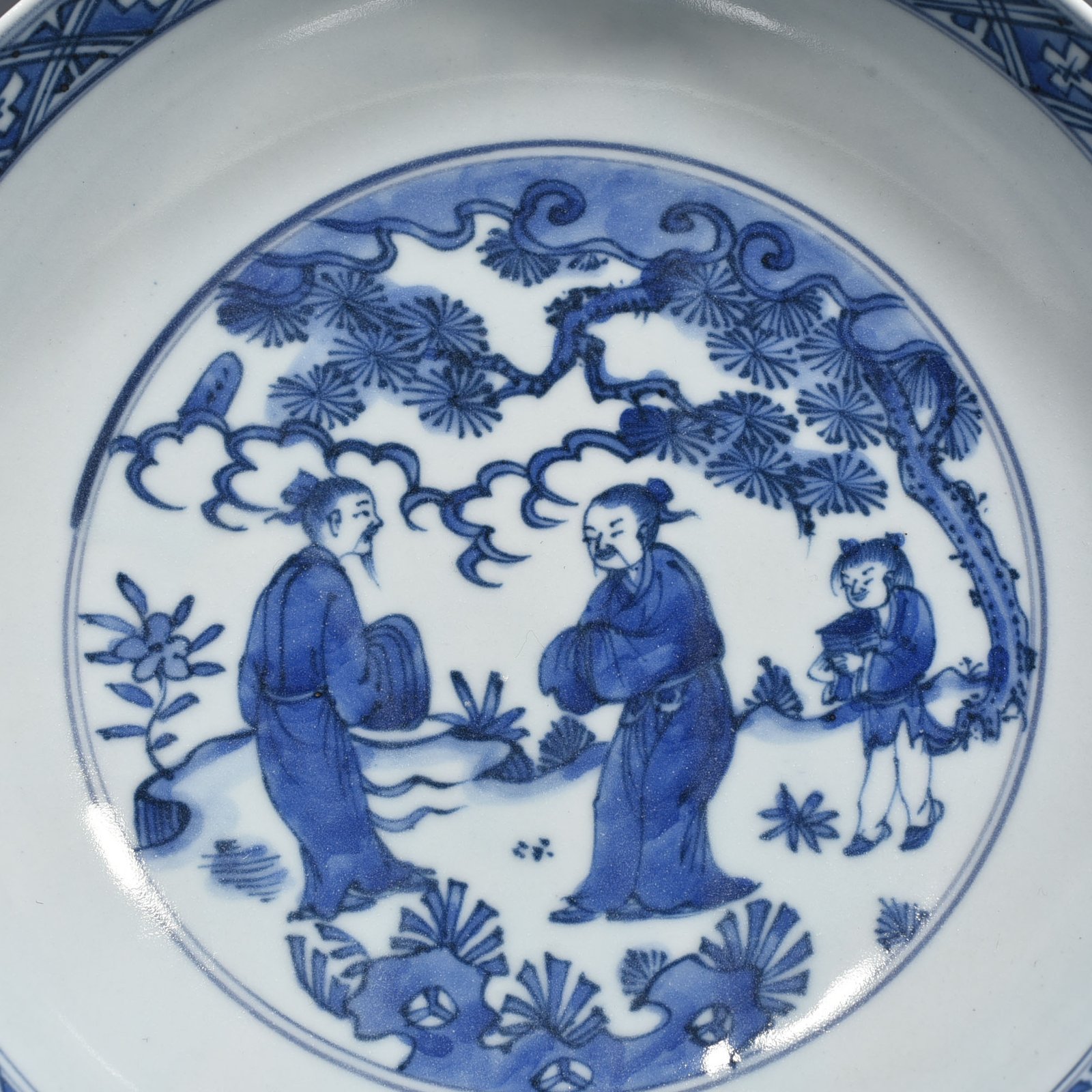 Ming Dynasty Wanli Wealth and Prosperity Changchun Character Story Plate
