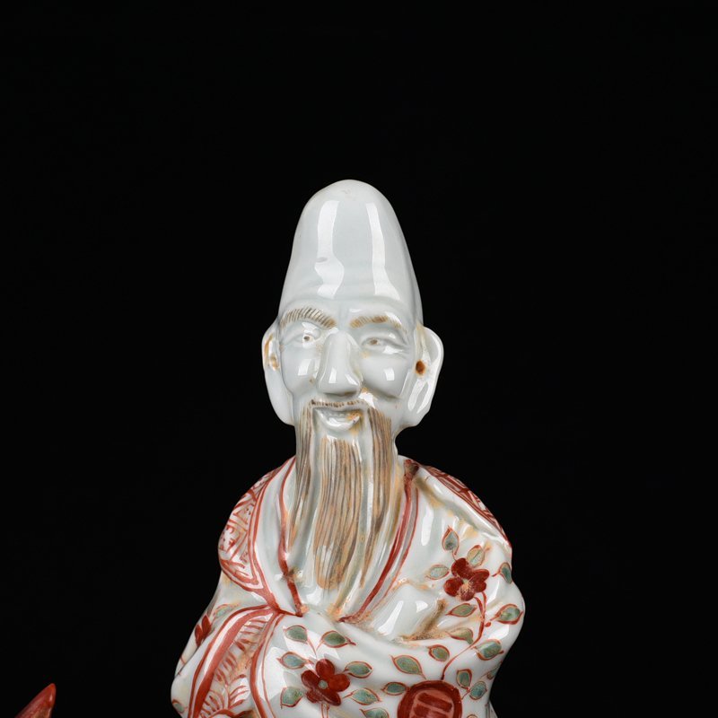 Ming Dynasty Wanli red and green longevity star