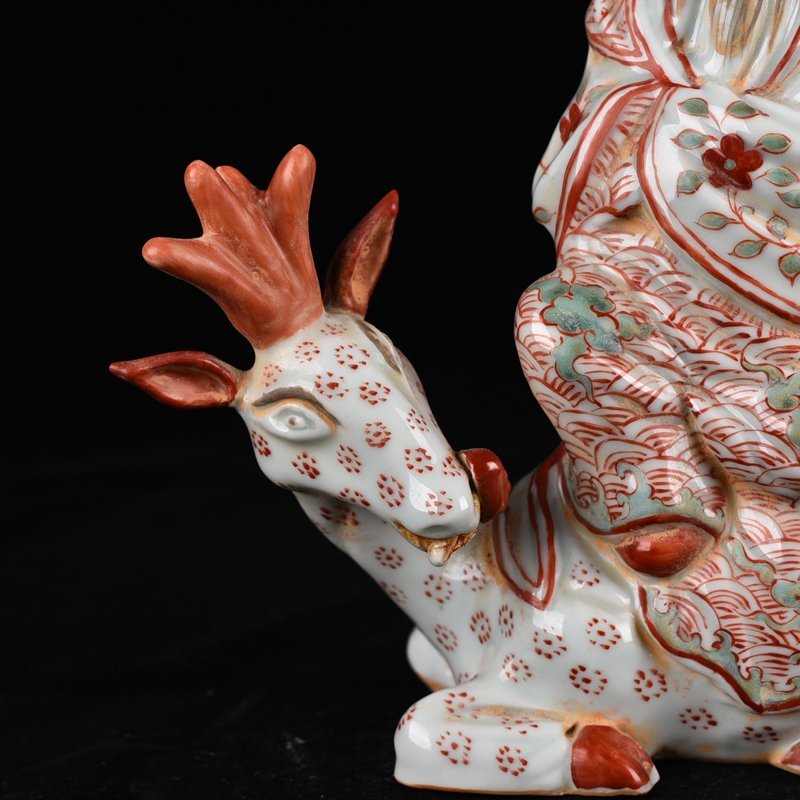 Ming Dynasty Wanli red and green longevity star
