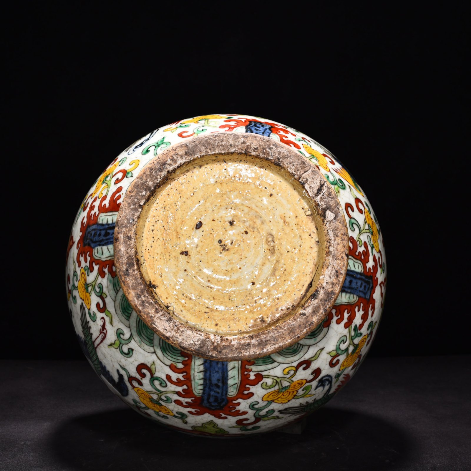 Ming Dynasty Jiajing blue and white colorful Guotai Min’an gourd vase