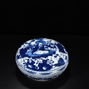 Ming Dynasty Jiajing blue and white birthday fruit box