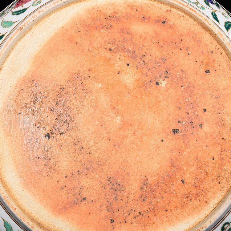 Ming Dynasty Xuande five-color gold-painted lotus pattern disc