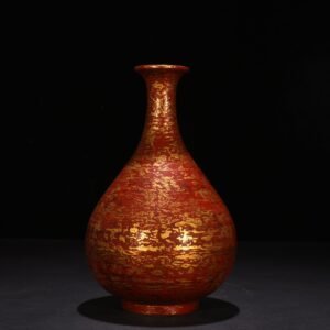 Ming Dynasty Xuande lacquer bronze jade pot spring vase