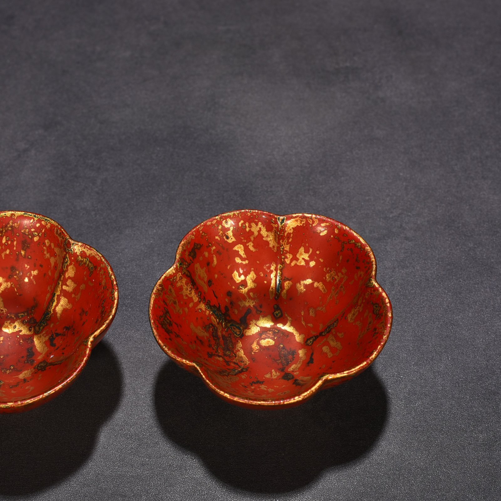 Ming Dynasty Xuande porcelain body lacquer bronze sunflower cup