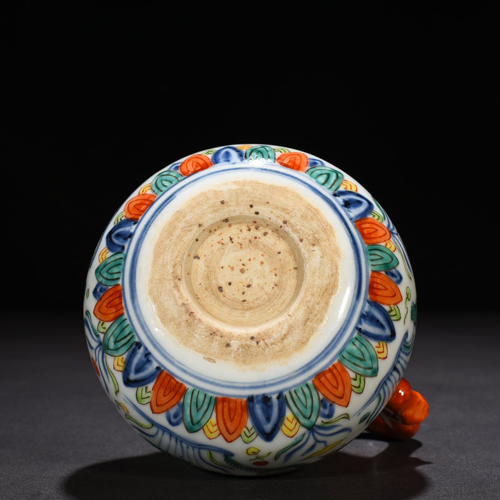 Ming Dynasty Xuande blue and white multicolored fish and algae pattern