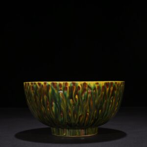 Ming Dynasty Hongzhi three-color spotted Arhat bowl