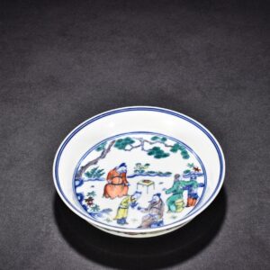 Ming Dynasty Chenghua doucai figure pattern plate
