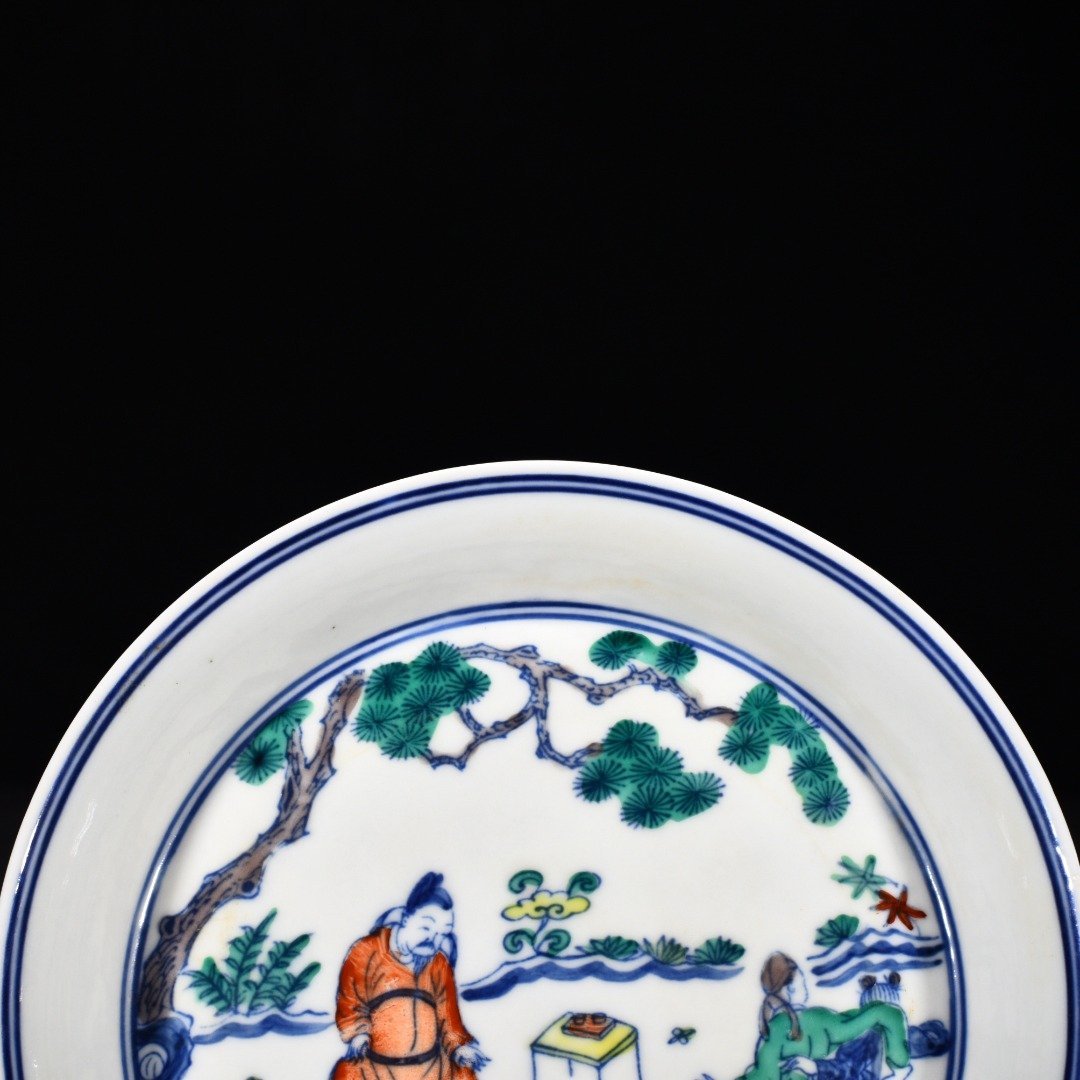 Ming Dynasty Chenghua doucai figure pattern plate