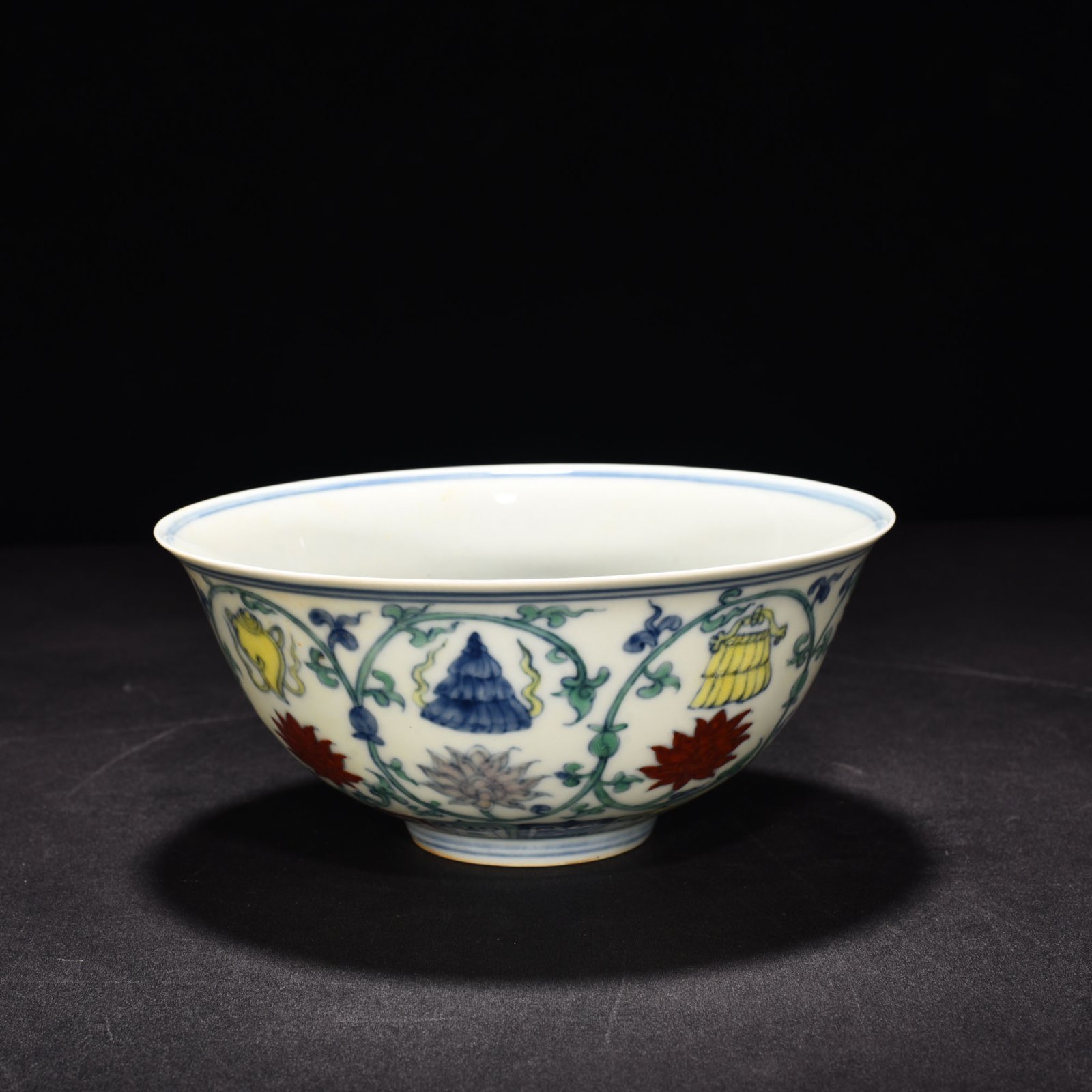 Ming Dynasty Chenghua doucai eight-treasure palace bowl
