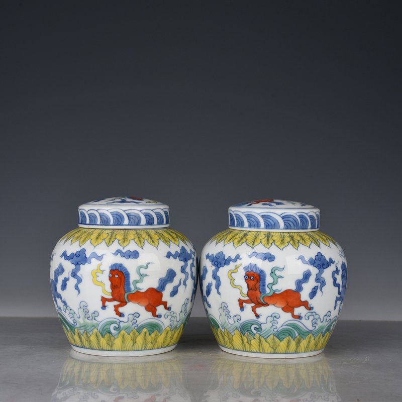 Ming Dynasty Chenghua Doucai Tianma pattern Tianzi jar