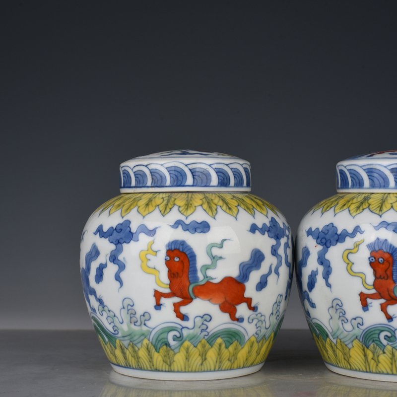 Ming Dynasty Chenghua Doucai Tianma pattern Tianzi jar