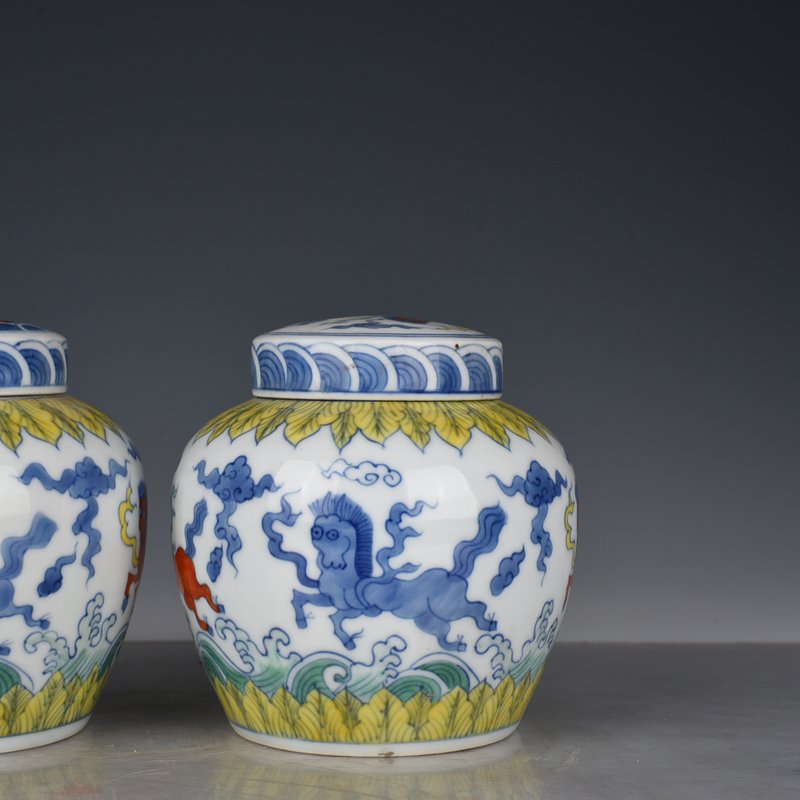 Ming Dynasty Chenghua Doucai Tianma pattern Tianzi jar