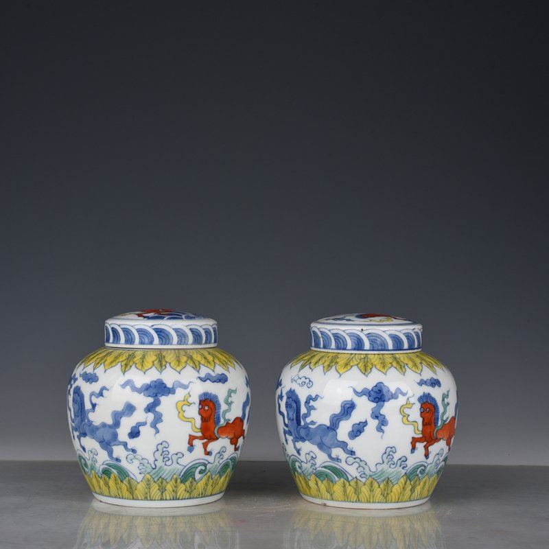Ming Dynasty Chenghua Doucai Tianma pattern Tianzi jar