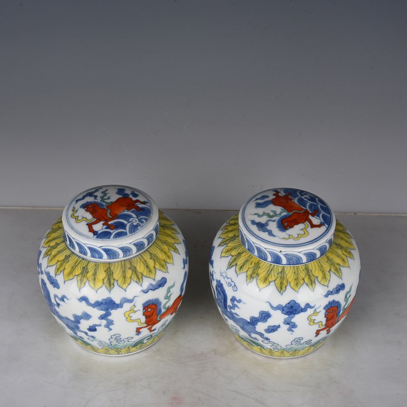 Ming Dynasty Chenghua Doucai Tianma pattern Tianzi jar