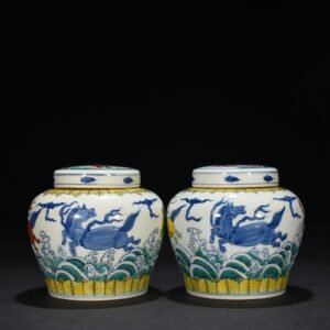 Ming Dynasty Chenghua Dou Cai Tianma pattern Tianzi jar