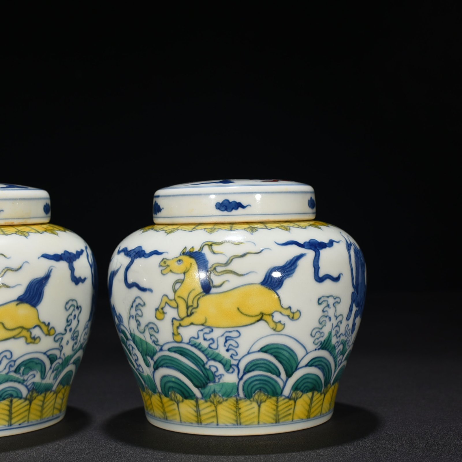 Ming Dynasty Chenghua Dou Cai Tianma pattern Tianzi jar