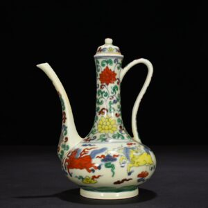 Ming Dynasty Chenghua Dou Cai Pegasus pattern ewer