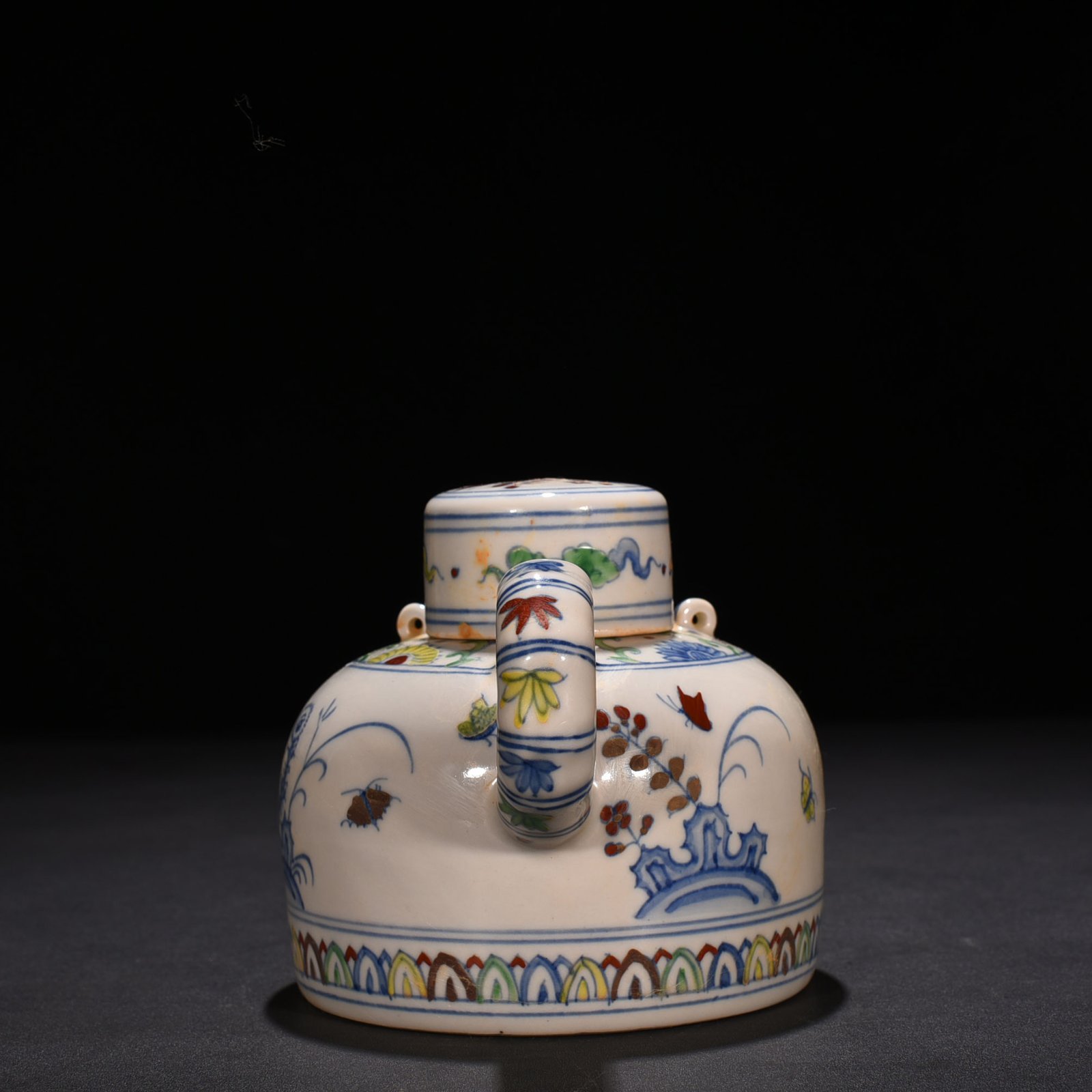 Ming Dynasty Chenghua Doucai colorful purple royal concubine style bamboo pot