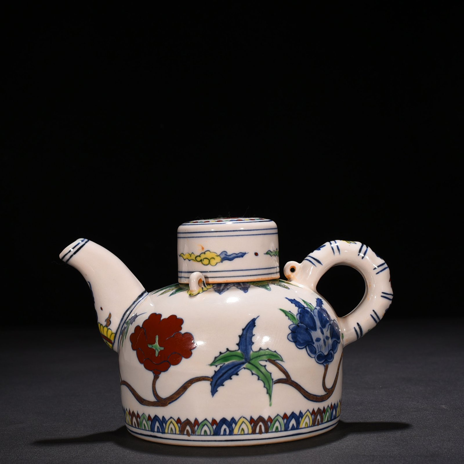 Ming Dynasty Chenghua Doucai colorful purple royal concubine style bamboo pot