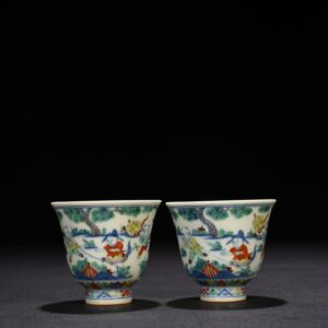 Ming Dynasty Chenghua Dou Colorful Infant Playing Cup