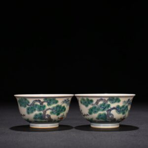 Ming Dynasty Chenghua cup with pine