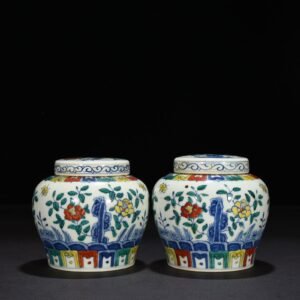 Ming Dynasty Chenghua Lake Stone Flower Tianzi Jar