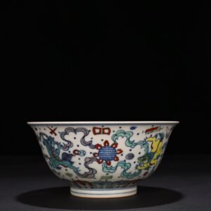 Ming Dynasty Chenghua Lion Rolling Hydrangea Bowl